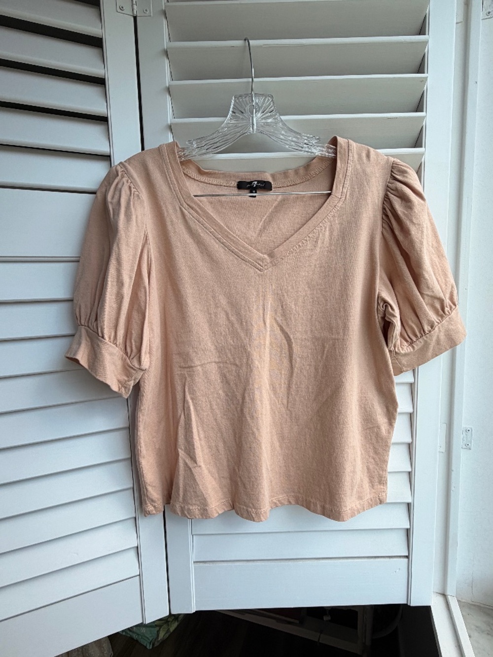 7 For All Mankind Medium Puff sleeve T-shirt